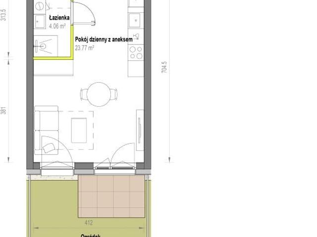 Mieszkanie 27,8m²