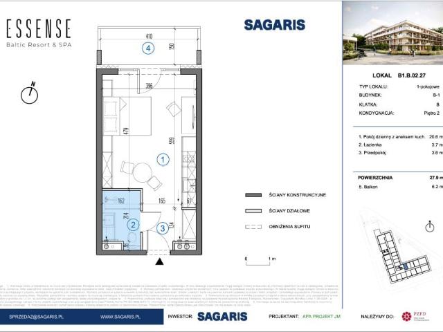 Mieszkanie 27,9m²