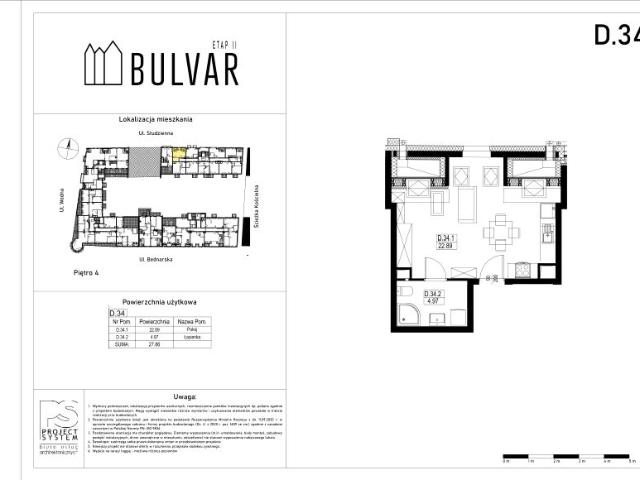 Mieszkanie 27,9m²