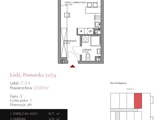 Mieszkanie 27,4m²