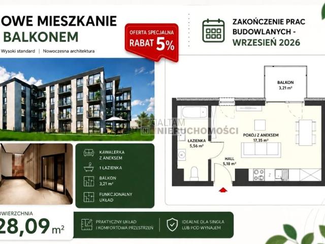 Mieszkanie 35,32 m², Kraków