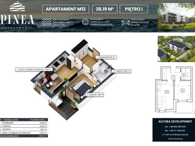 Mieszkanie 28,2m²