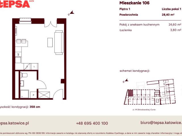 Mieszkanie 28,4m²