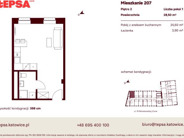 Mieszkanie 28,5m²
