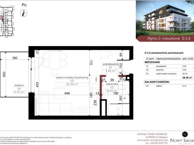 Mieszkanie 28,5m²