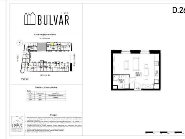 Mieszkanie 28,5m²