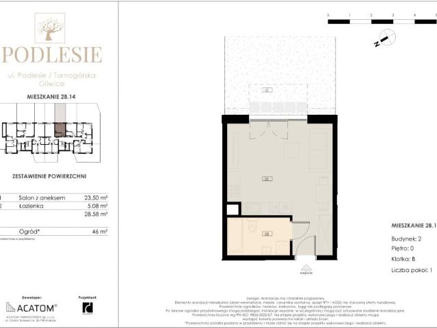 Mieszkanie 28,6m²