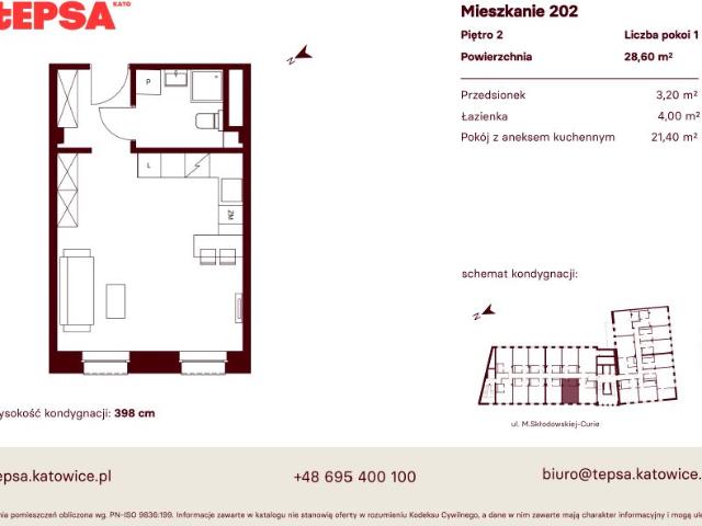 Mieszkanie 28,6m²