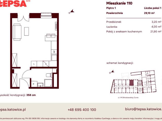 Mieszkanie 29,1m²