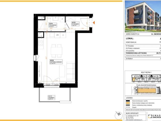 Mieszkanie 29,7m²