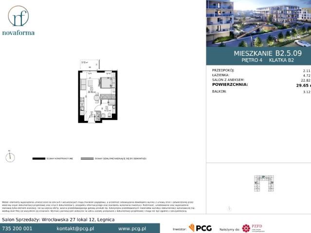 Mieszkanie 29,7m²