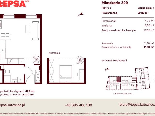 Mieszkanie 29,8m²