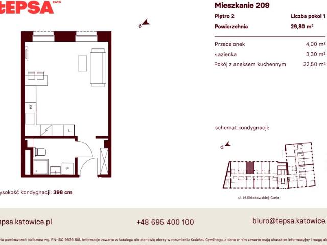 Mieszkanie 29,8m²