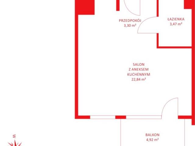 Mieszkanie 29,96 m², Straszyn