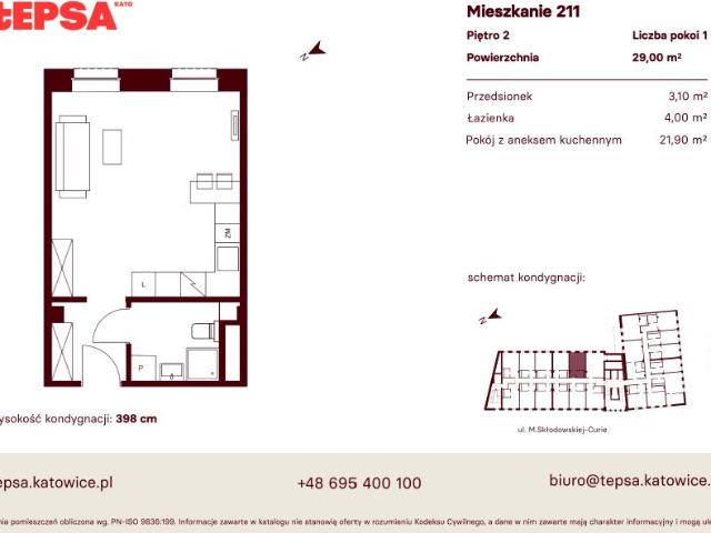 Mieszkanie 29m²
