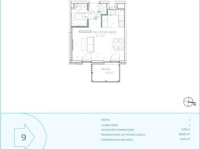 Mieszkanie 29m²