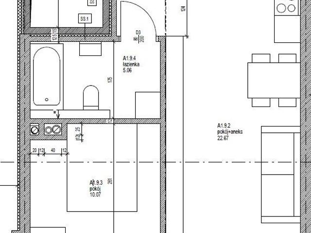 Mieszkanie 2 pokoje w Mierzynie z możliwością wykończenia