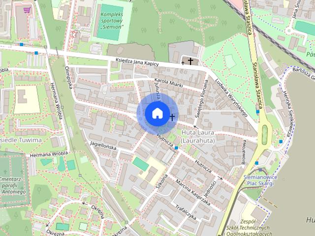 Mieszkanie 2 pokojowe, 54 m², Siemianowice Śl. ul. Sobieskiego 13/3