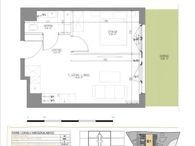 Mieszkanie 34,1m²