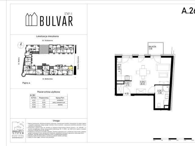 Mieszkanie 34,2m²