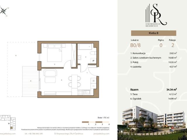 Mieszkanie 34,3m²