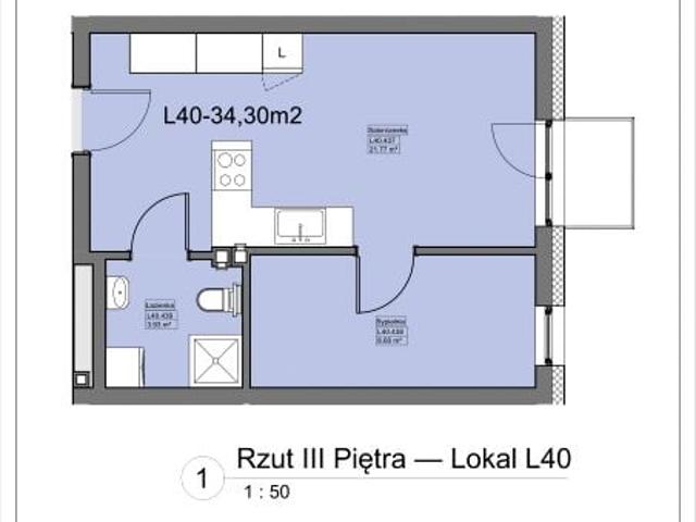 Mieszkanie 34,3m²