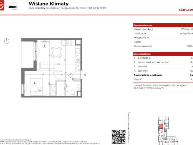 Mieszkanie 34,5m²