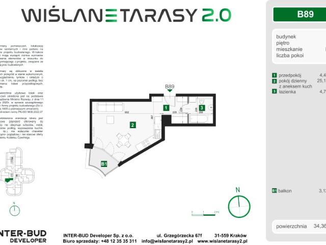 Mieszkanie 34,4m²
