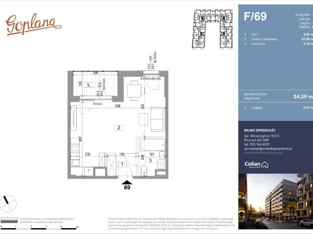 Mieszkanie 34,6m²