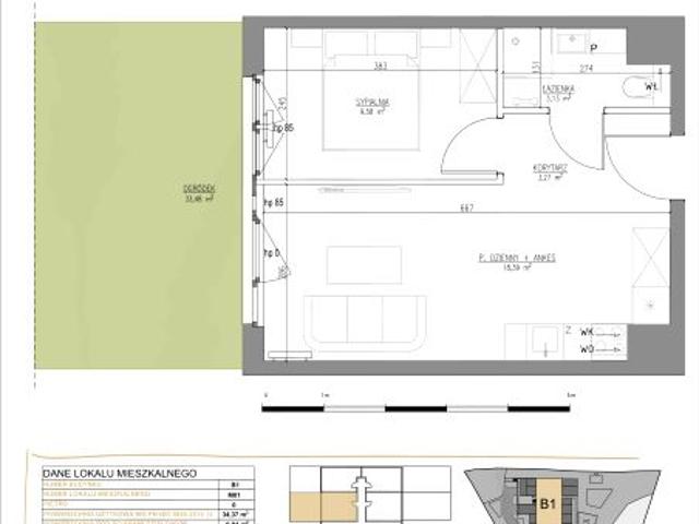 Mieszkanie 34,4m²
