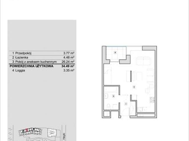 Mieszkanie 34,5m²