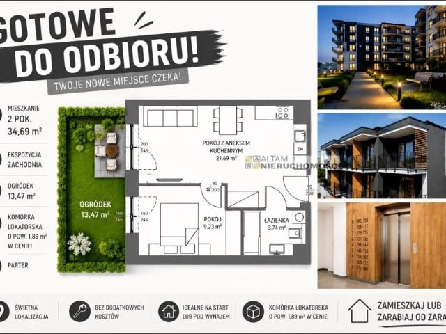 Mieszkanie 34,69 m², Kraków