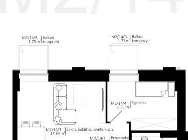 Mieszkanie 34,6m²