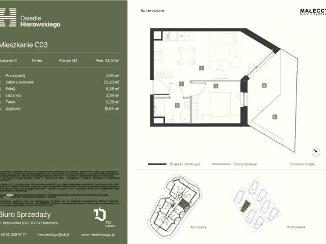 Mieszkanie 34,6m²