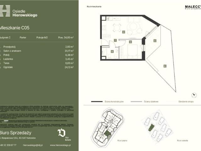 Mieszkanie 34,6m²