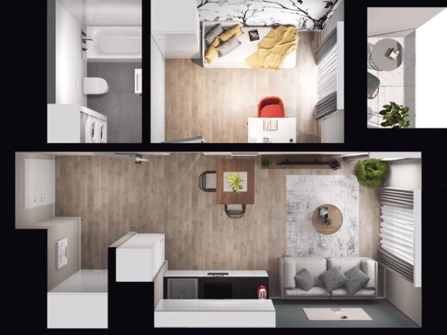 Mieszkanie 34,6m²