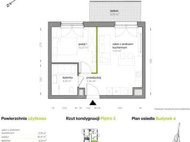 Mieszkanie 34,7m²