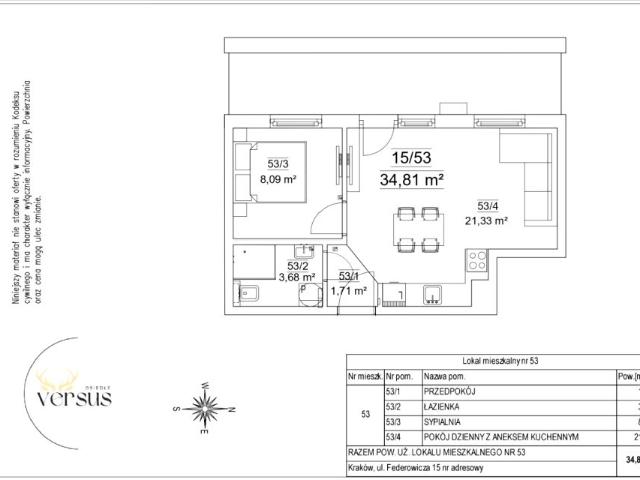 Mieszkanie 34,8m²
