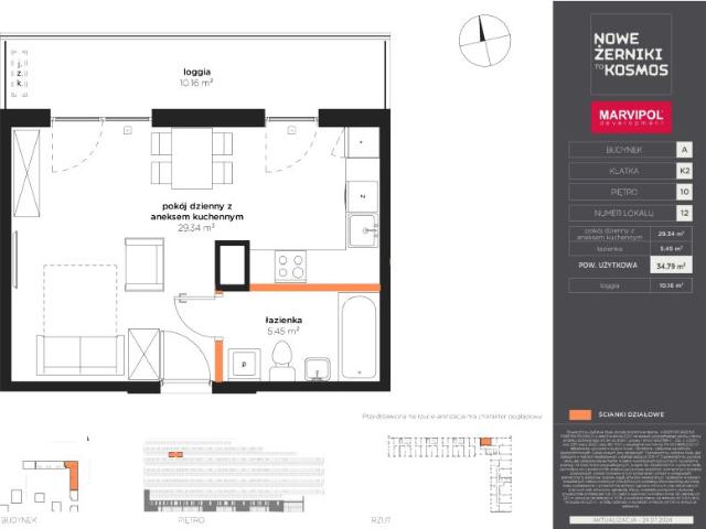 Mieszkanie 34,8m²