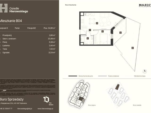 Mieszkanie 34,9m²