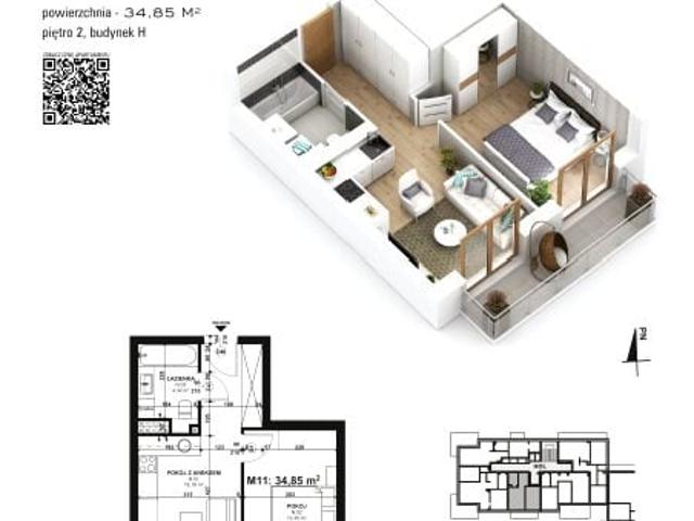 Mieszkanie 34,9m²