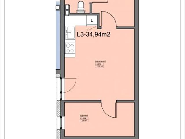 Mieszkanie 34,9m²