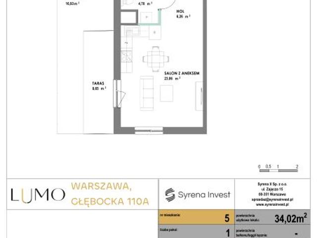 Mieszkanie 34m²