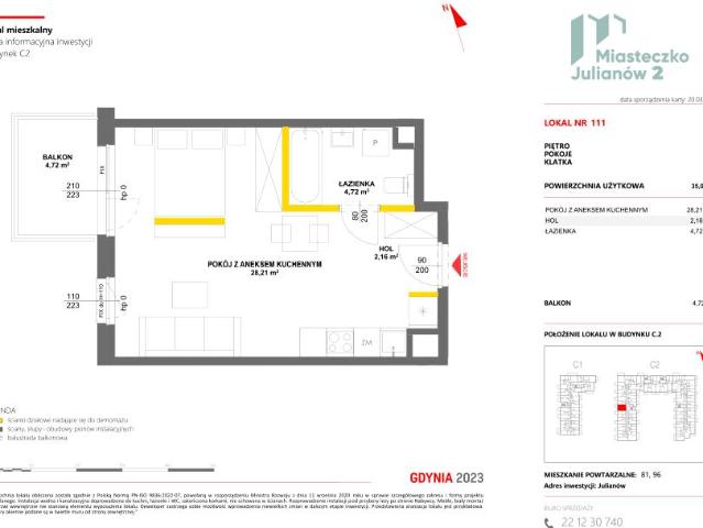 Mieszkanie 35,1m²