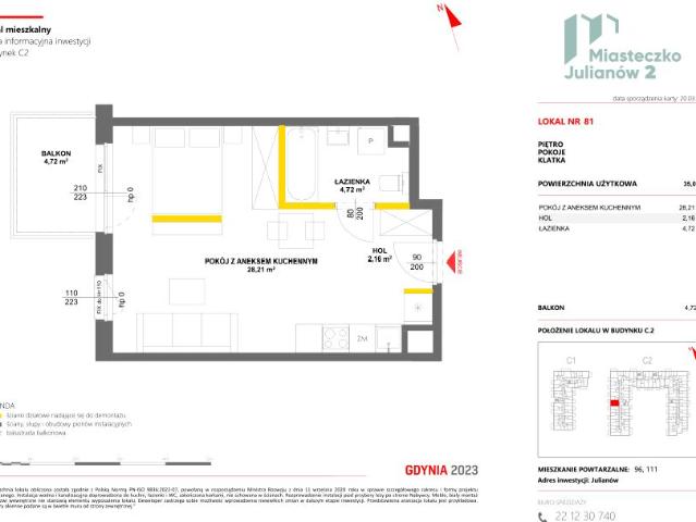 Mieszkanie 35,1m²