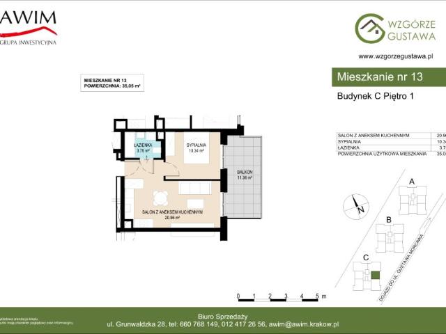Mieszkanie 35,1m²