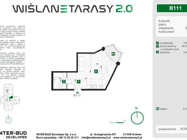 Mieszkanie 35,1m²