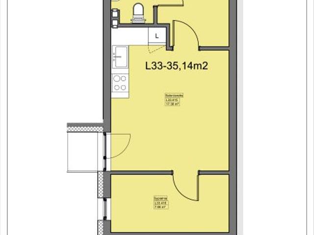 Mieszkanie 35,1m²