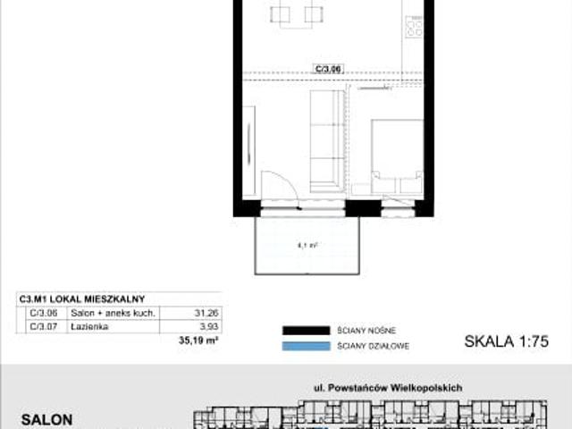 Mieszkanie 35,2m²