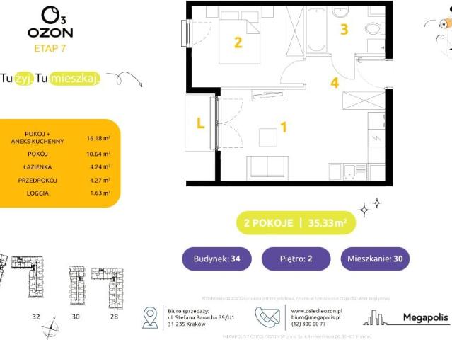 Mieszkanie 35,3m²
